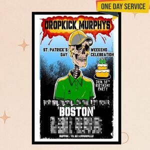 Dropkick Murphys St Patricks Day Boston 2025 Poster